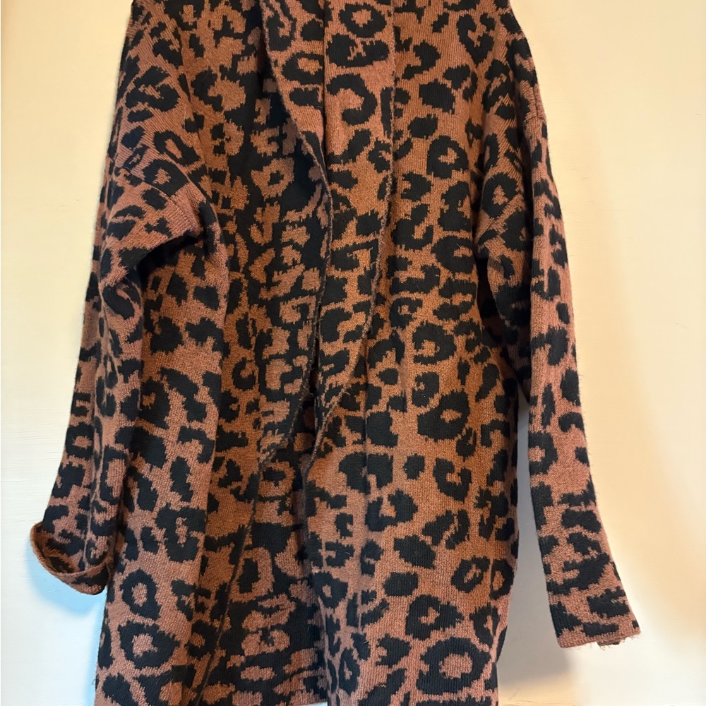 Time and Tru Animal Print Sweater